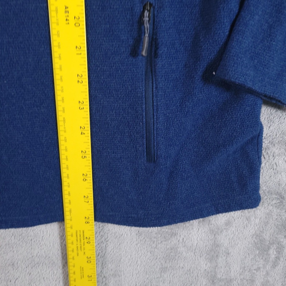 LL Bean Jacket Mens XL Blue Fleece Slightly Fitted Full Zip Gorpcore 502814 - Picture 7 of 11